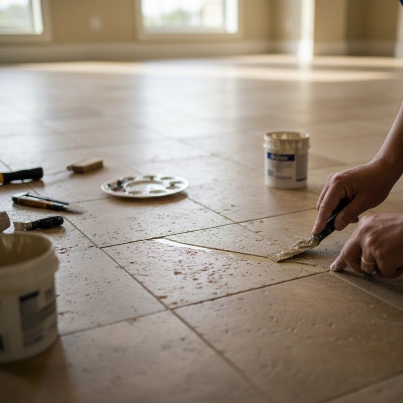 Marble Tile Repair detail